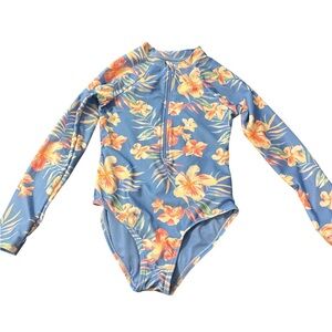 Floral Long Sleeve floral swimsuit